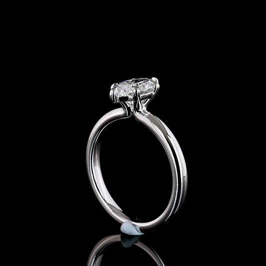 1.03 CTW 14K WHITE GOLD MARQUISE SHAPED SOLITAIRE RING