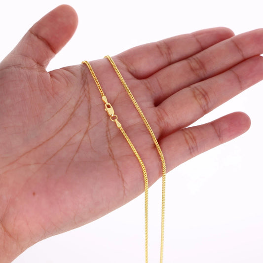 |10K GOLD FRANCO CHAIN 1.5 MM X 18" LONG