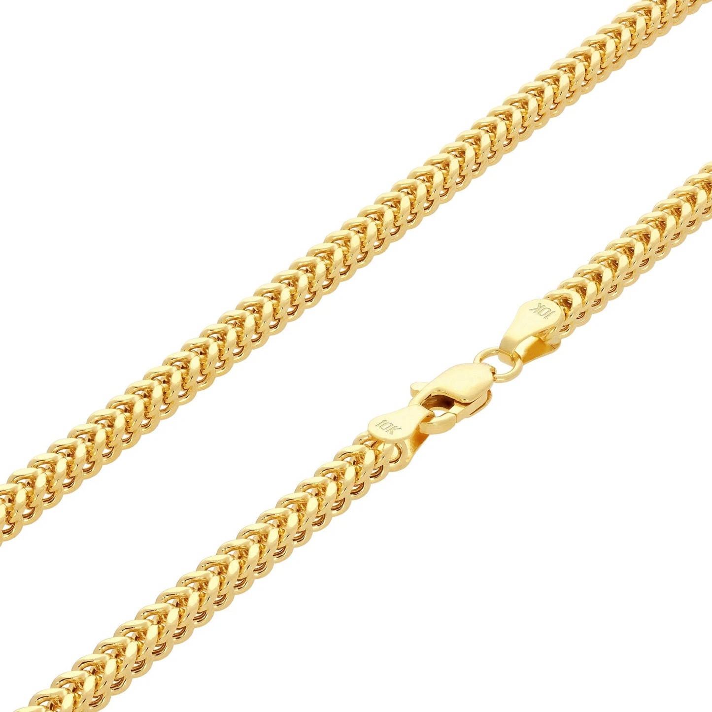 UNISEX 10K ITALIAN GOLD FRANCO CHAIN, 3.5 X 24"